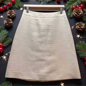Paper Crown Textured‎ Cream Mini Skirt